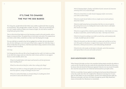 The Montessori Baby: a Parent'S Guide to Nurturing Your Baby with Love, Respect,