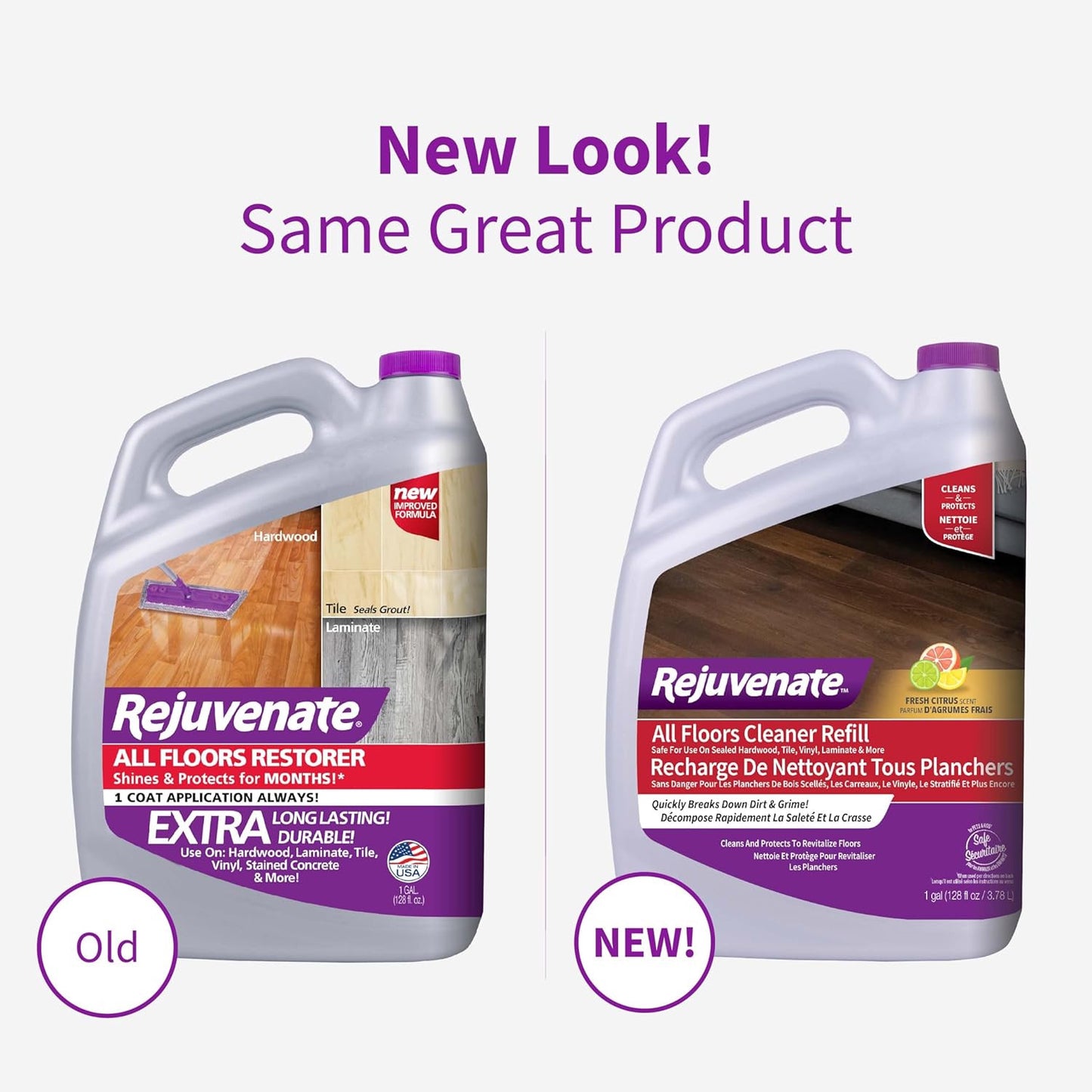 All Floors Cleaner Refill, 1 Gallon, Breaks down Dirt and Grime, Cleans and Prot