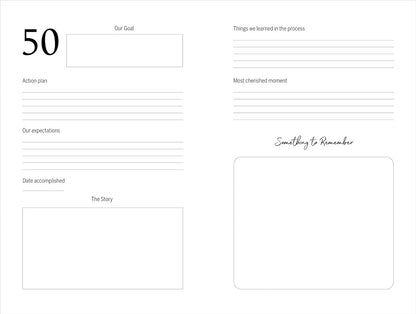 Our Bucket List: a Journal for Couples: Create Your Dream Life Together and Reco