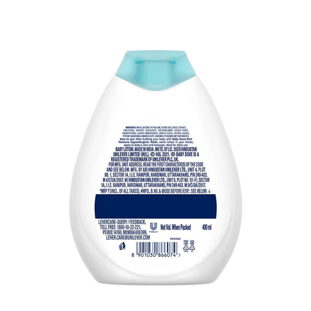 Rich Moisture Nourishing Baby Lotion, 400Ml