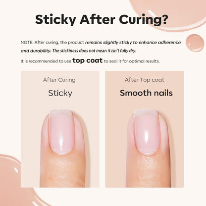 8-In-One Builder Nail Gel, Neutral Nude Builder for Thickening, LED Lamp Cured H