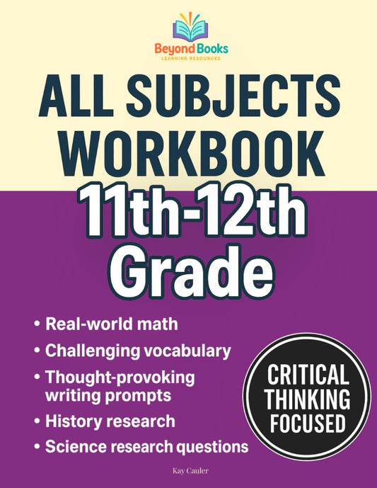 11Th - 12Th Grade All Subjects Workbook: Supplemental Learning Curriculum for Hi