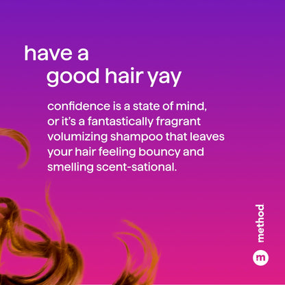 Volumizing Shampoo, Pure Peace with Rose, Peony, and Pink Sea Salt Scent Notes,