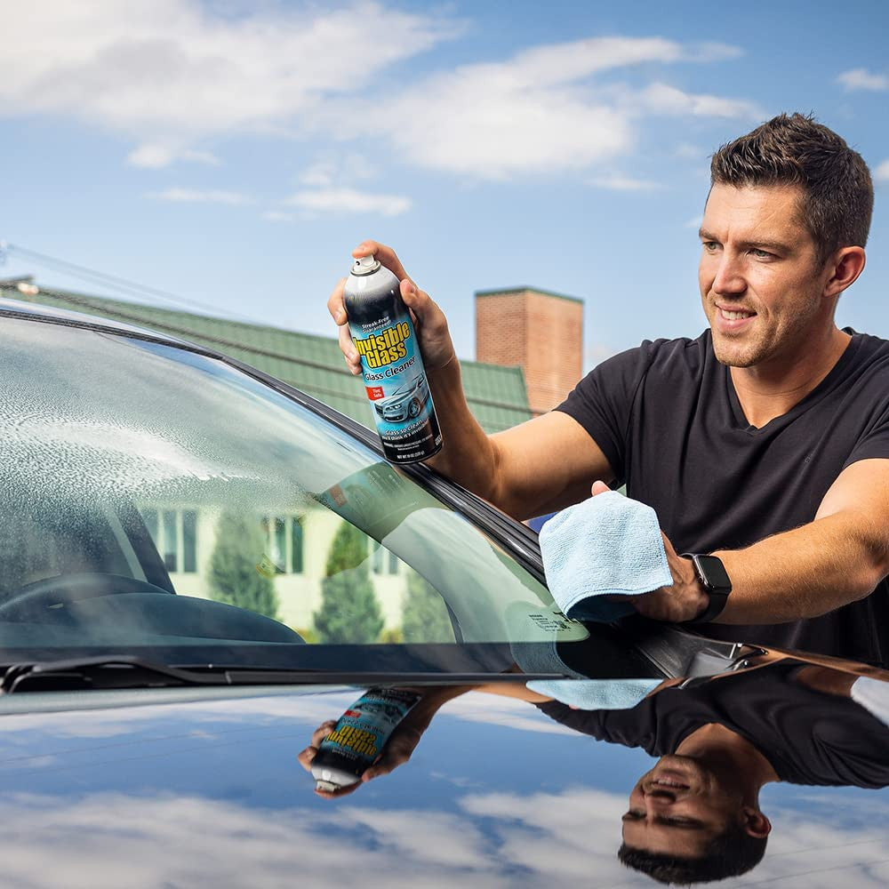 91164-6PK Premium Aerosol Glass and Window Cleaner for Auto and Home, Streak-Fre