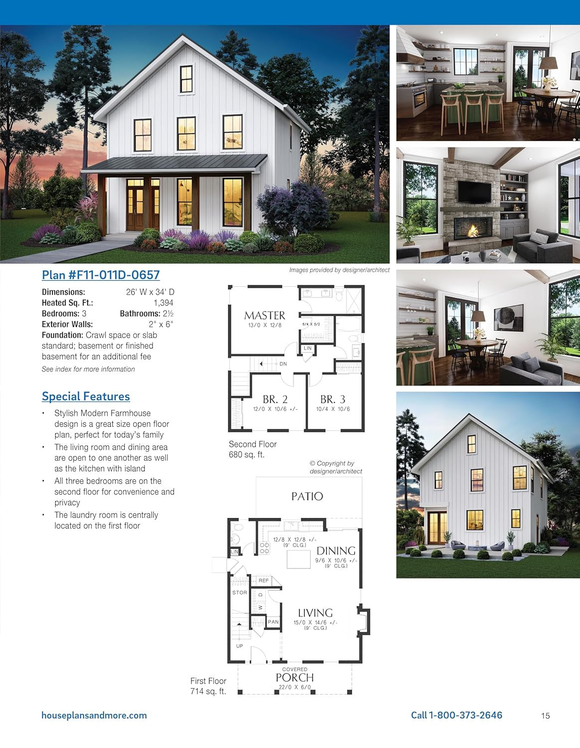 Ultimate Book of Modern Farmhouse Plans: 350 Illustrated Designs (Creative Homeo