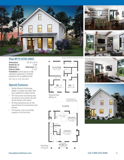 Ultimate Book of Modern Farmhouse Plans: 350 Illustrated Designs (Creative Homeo