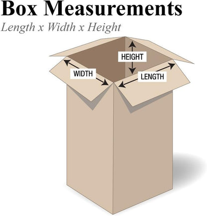 4X4X8 Tall Corrugatedboxes, Tall, 4L X 4W X 8H, Pack of 25 | Shipping, Packaging