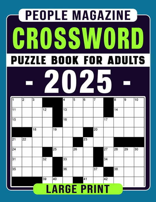2025 People Magazine Crossword Puzzle Book for Adults: Challenging Puzzles to St