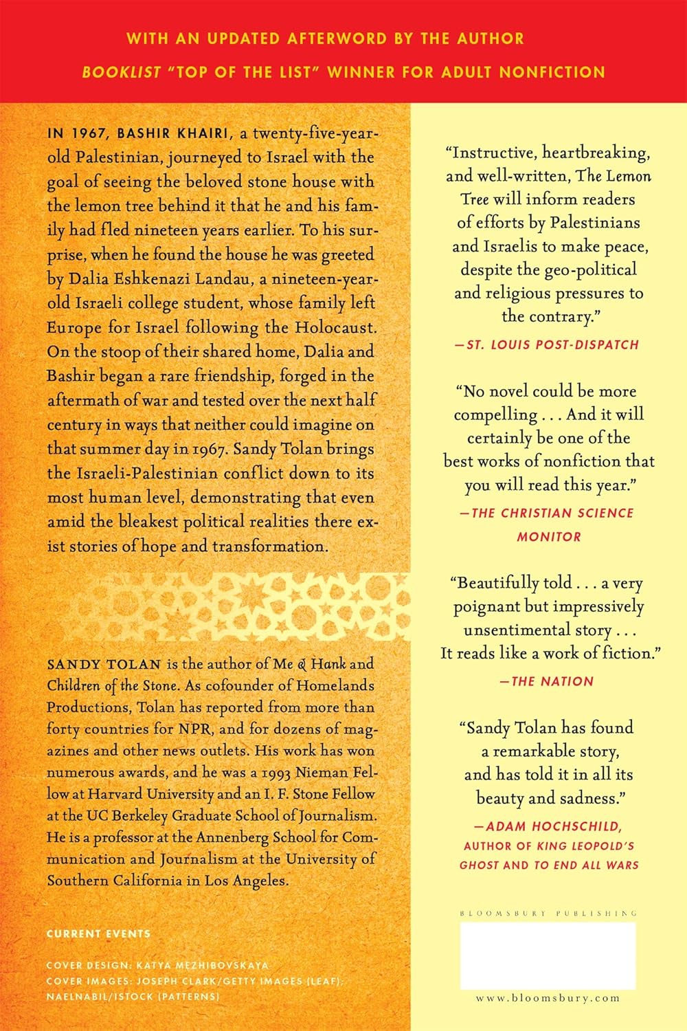 The Lemon Tree: an Arab, a Jew, and the Heart of the Middle East