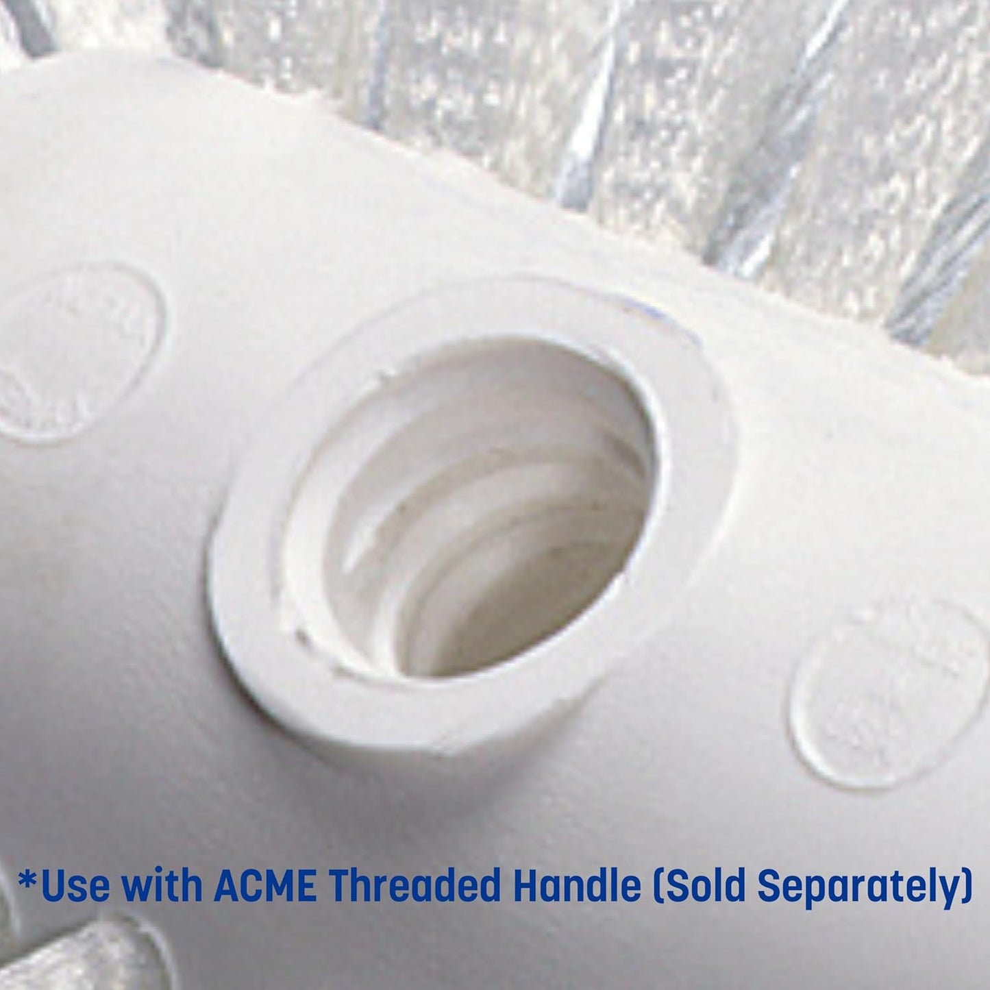 Spectrum Tank and Kettle Scrub Brush Head Heavy-Duty Tile Brush, Handle Compatib