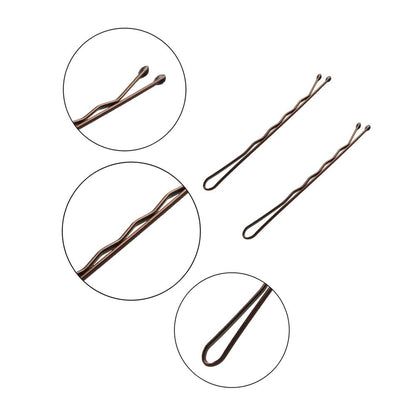220Pcs 2.76 Inch Large Brown Bobby Pins for Women, Jumbo Long Pins with Box, Reu