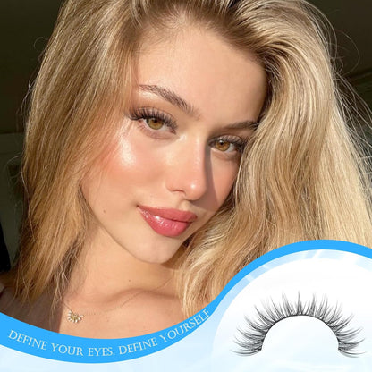 14Mm Natural Cluster Lashes Wispy Eyelash Clusters DIY Individual Lashes C Curva