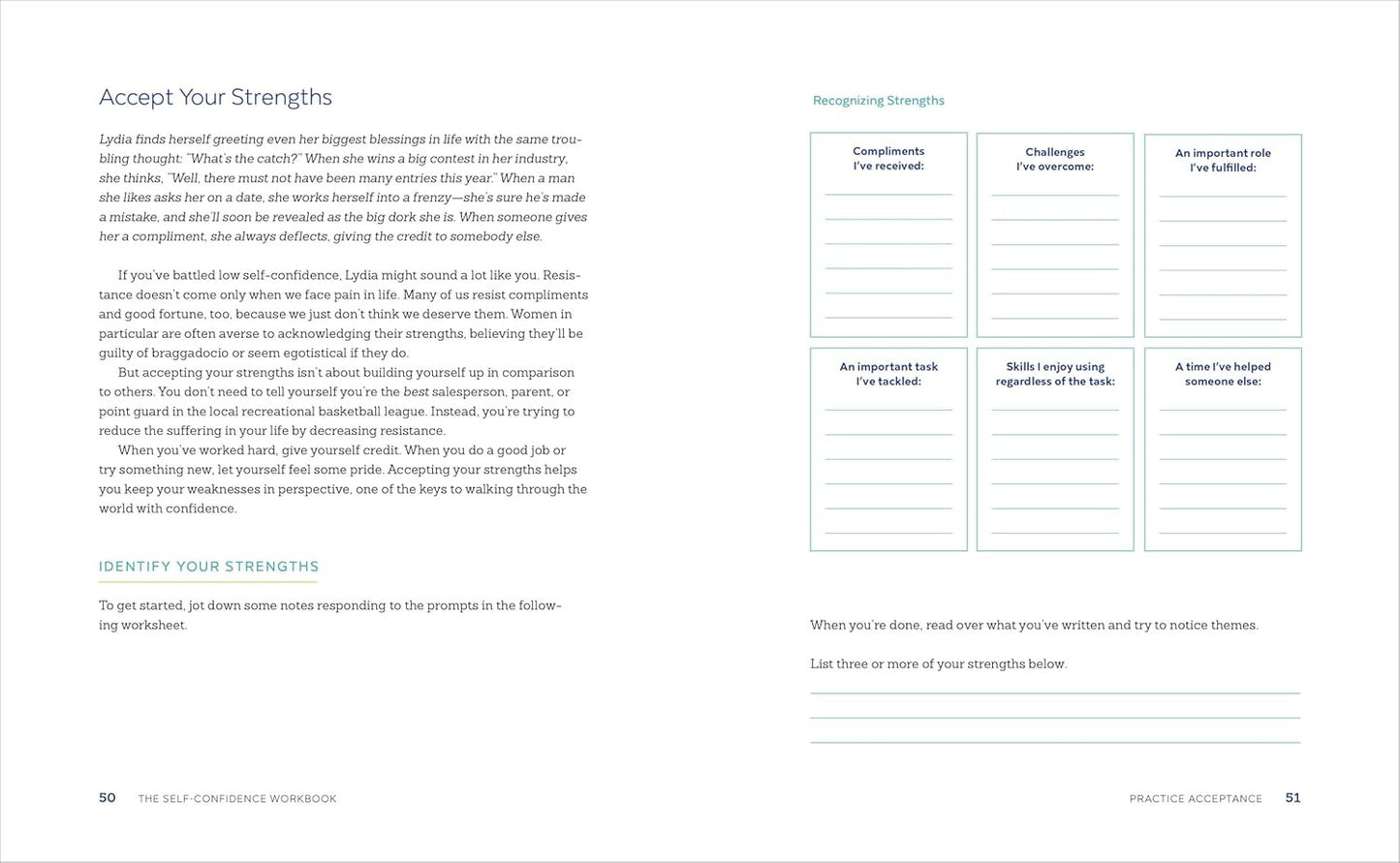 The Self-Confidence Workbook: a Guide to Overcoming Self-Doubt and Improving Sel