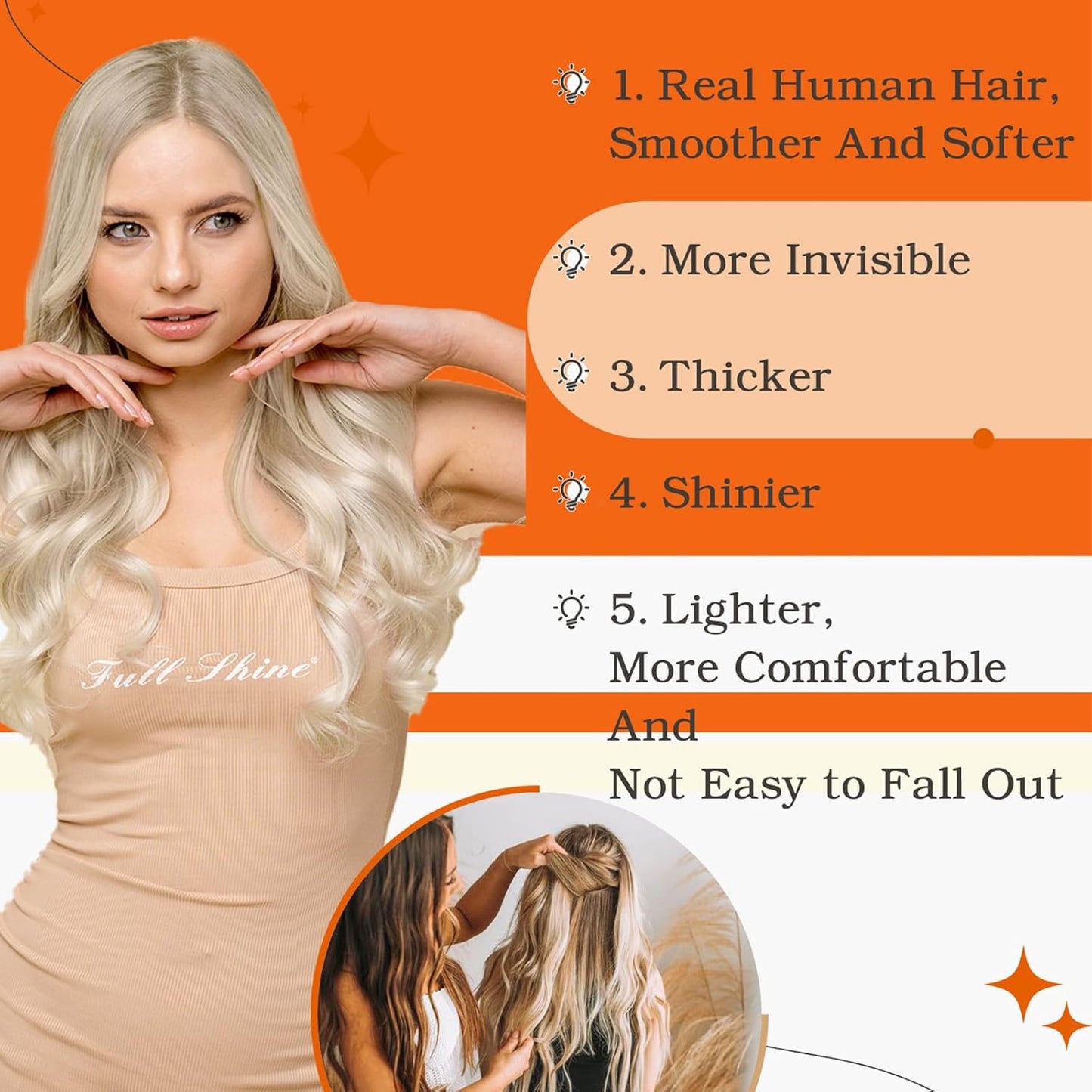 Tape in Hair Extensions Brazilian Human Hair Color 60 Platinum Blonde Tape in Ex