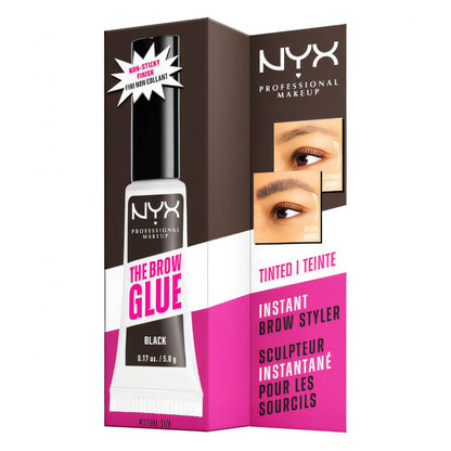 the Brow Glue, Extreme Hold Tinted Eyebrow Gel - Black