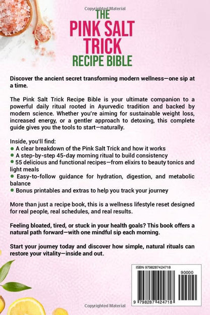 The Pink Salt Trick Recipe Bible: the Ultimate Detox Ritual for Natural Weight L