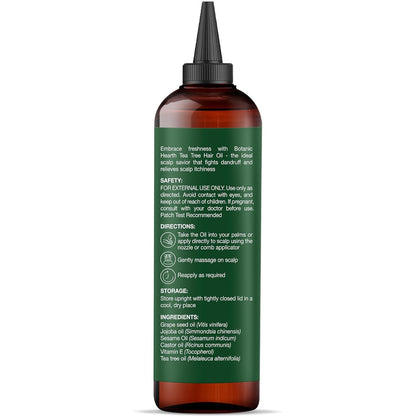 Tea Tree Oil for Hair (6.7 Fl Oz) | with Jojoba & Grapeseed Oils | Soothes Itchy