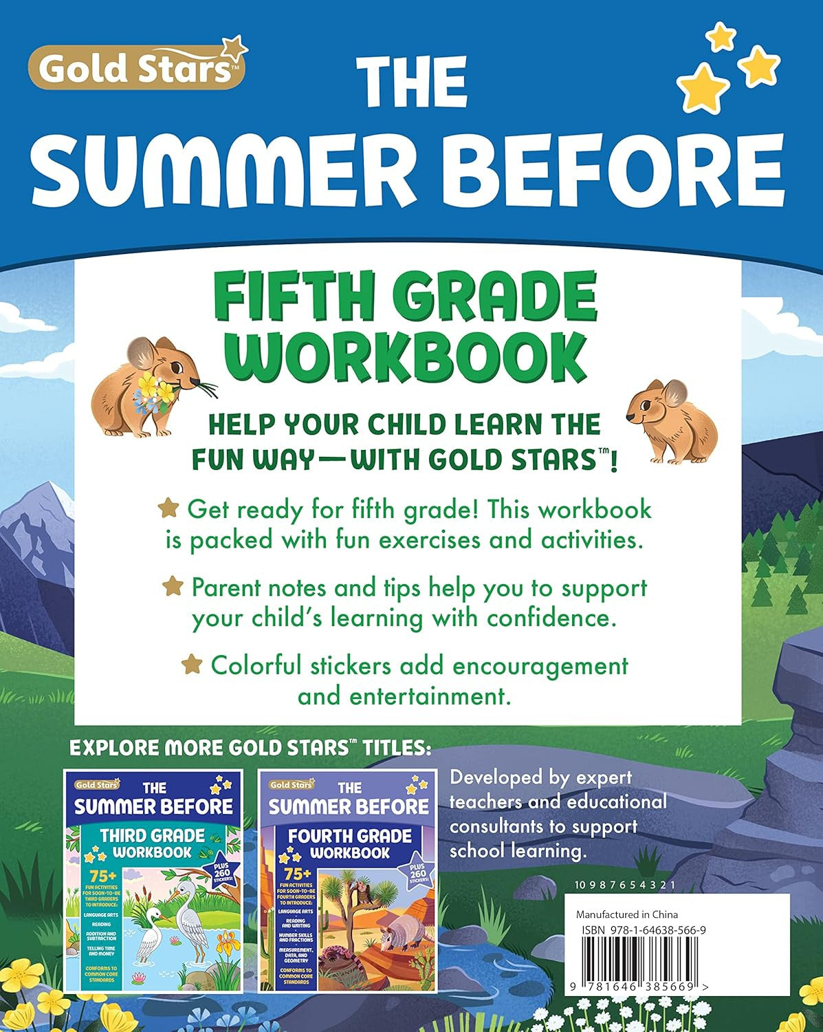 The Summer before Fifth Grade Workbook: Bridging 4Th to 5Th Grade with 75+ Activ