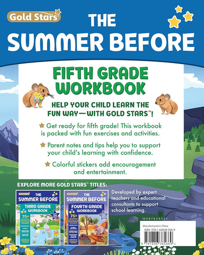 The Summer before Fifth Grade Workbook: Bridging 4Th to 5Th Grade with 75+ Activ