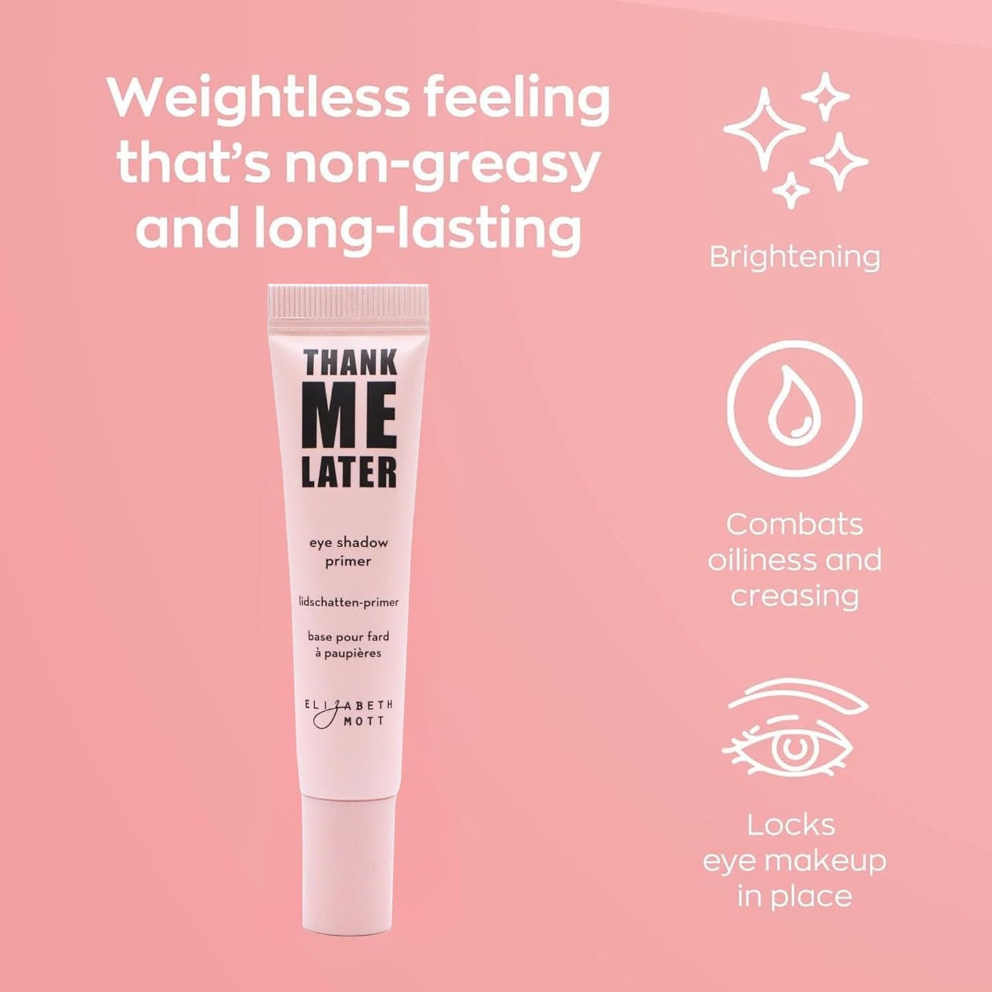 Thank Me Later Eye Primer - Long-Lasting, Eyeshadow Primer Base for Oily Lids &