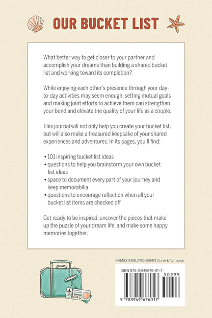 Our Bucket List: a Journal for Couples: Create Your Dream Life Together and Reco