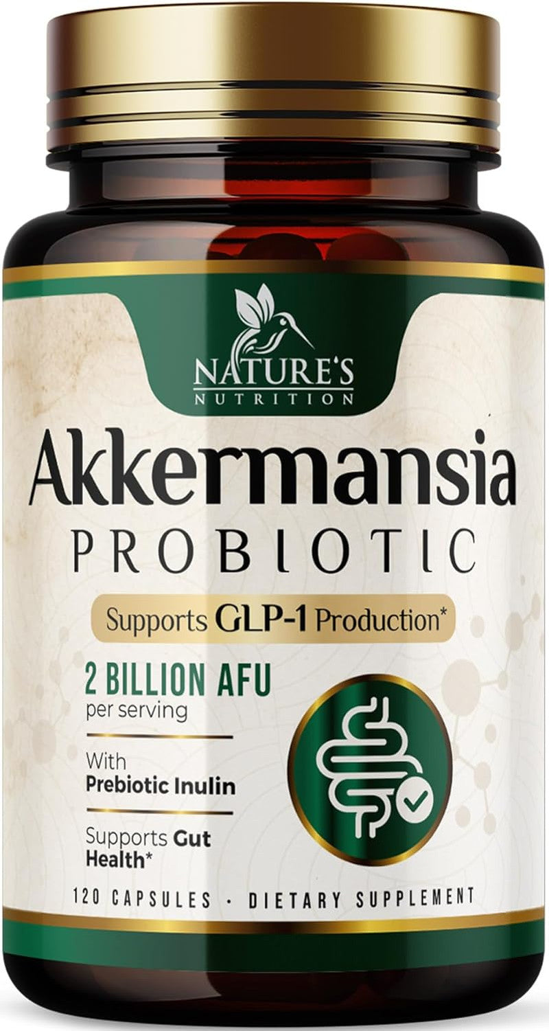 Akkermansia Probiotic Supplement for Women & Men, Akkermansia Muciniphila GLP 1