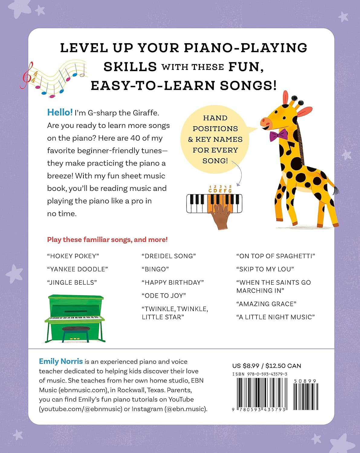 My First Piano Sheet Music: Easy, Fun-To-Play Popular Songs for Kids