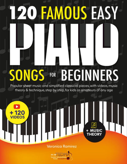 120 Famous Easy Piano Songs for Beginners: Popular Sheet Music and Simplified Cl