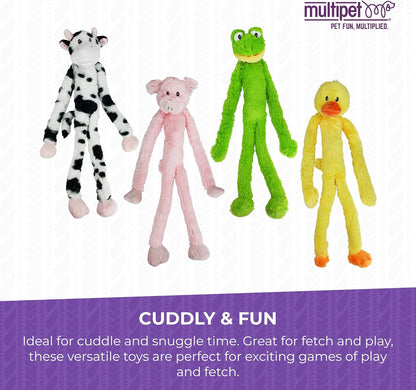 Swingin' Slevin Frog Dog Plush Toy - Squeaky Dog Toy for All Dogs - Extra Soft P