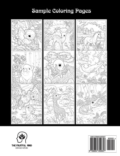 100 Baby Animals: a Coloring Book Featuring 100 Incredibly Cute and Lovable Baby