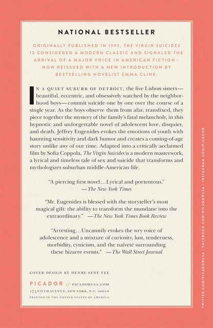 The Virgin Suicides: a Novel (Twenty-Fifth Anniversary Edition) (Picador Modern