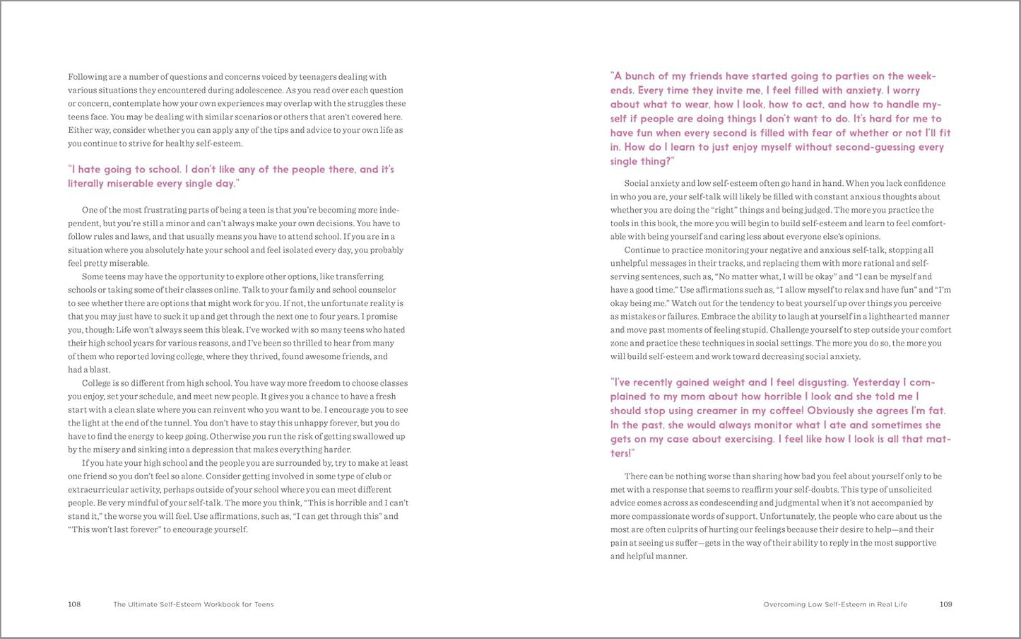 The Ultimate Self-Esteem Workbook for Teens: Overcome Insecurity, Defeat Your In