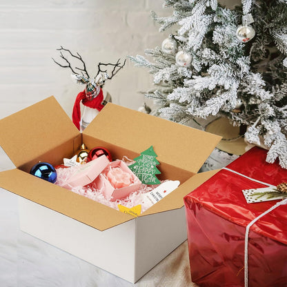 10 Pack 10X7X5 Inch Small Shipping Boxes White Corrugated Cardboard Boxes Mailer