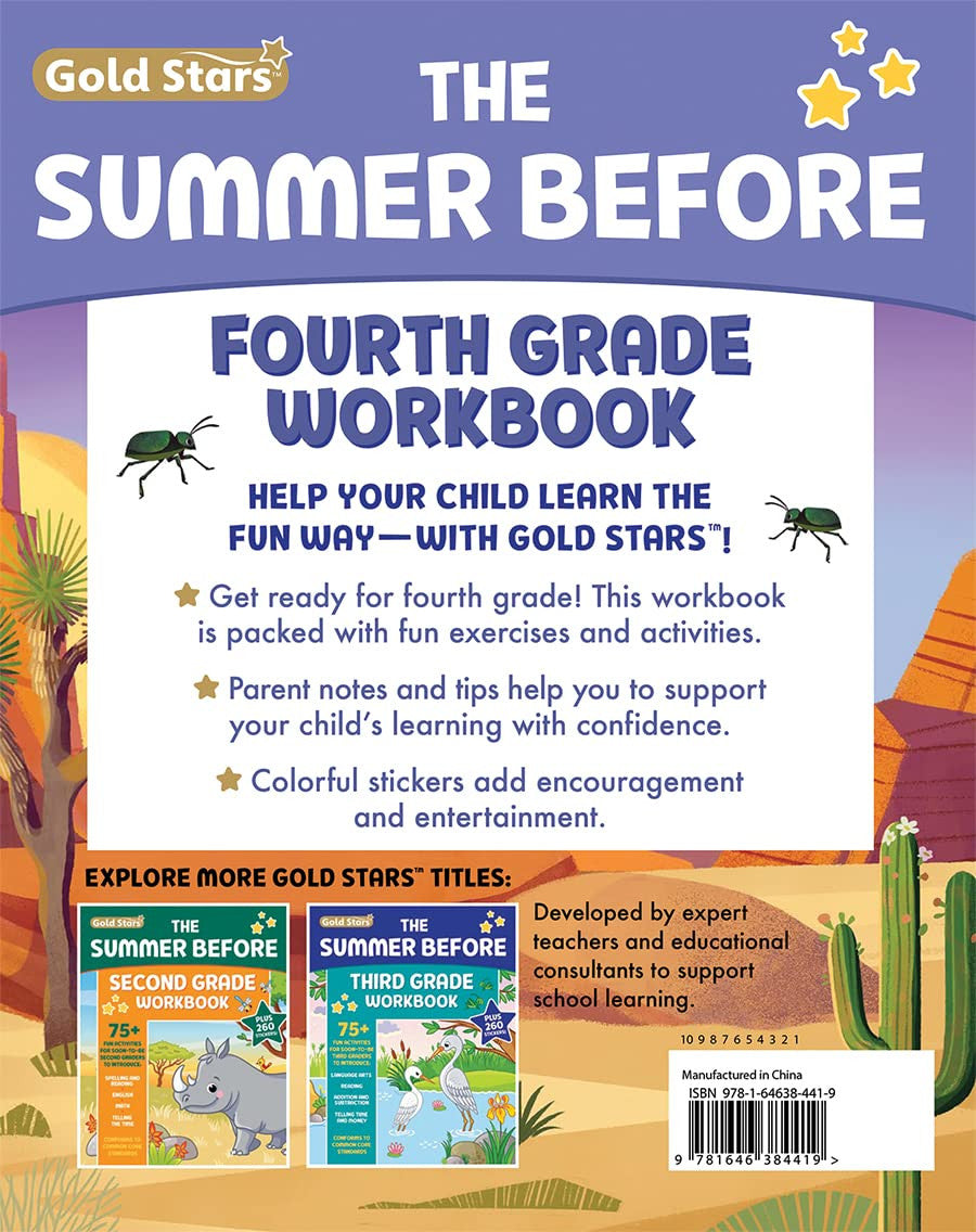 The Summer before Fourth Grade Workbook: Bridging 3Rd to 4Th Grade with 75+ Acti