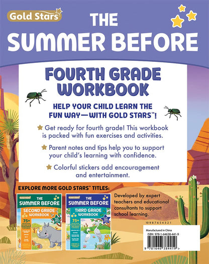 The Summer before Fourth Grade Workbook: Bridging 3Rd to 4Th Grade with 75+ Acti