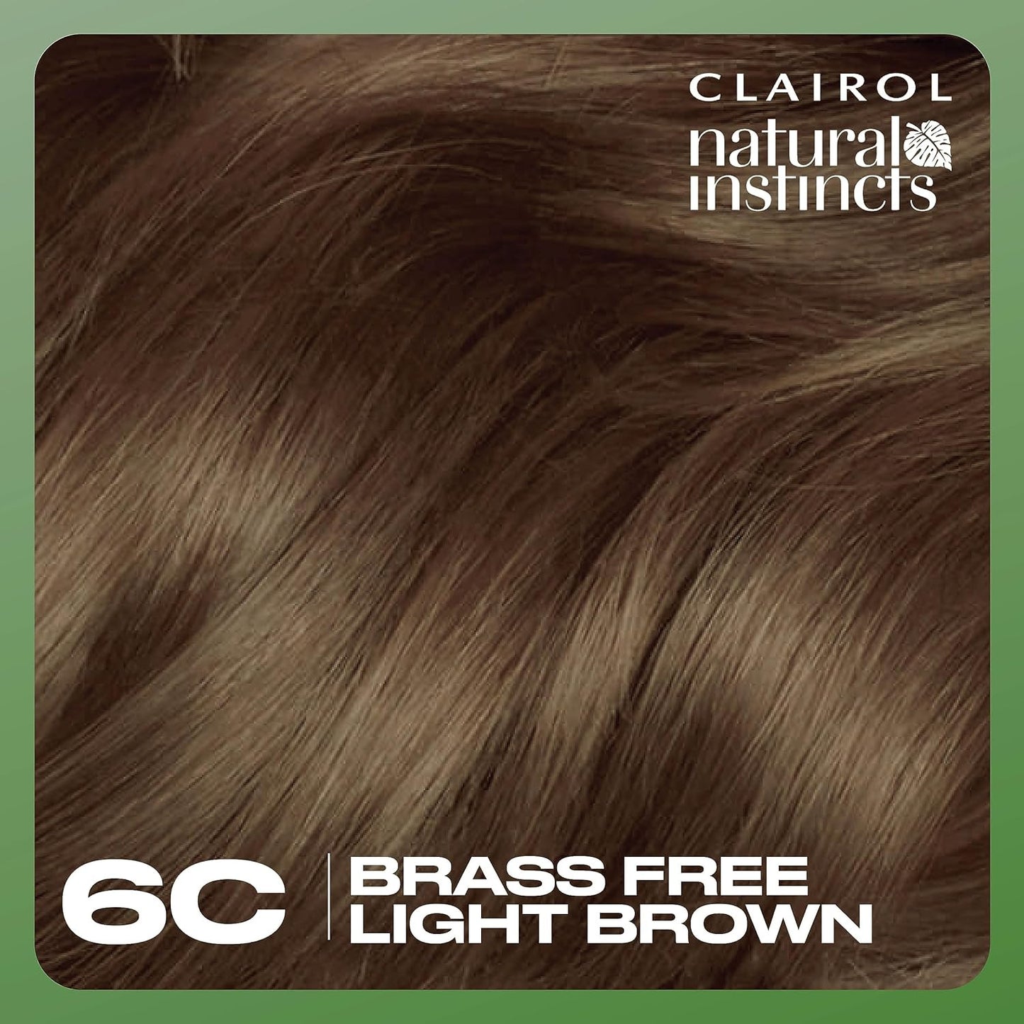 Natural Instincts Demi-Permanent Hair Dye, 6C Light Brown Hair Color, Pack of 3