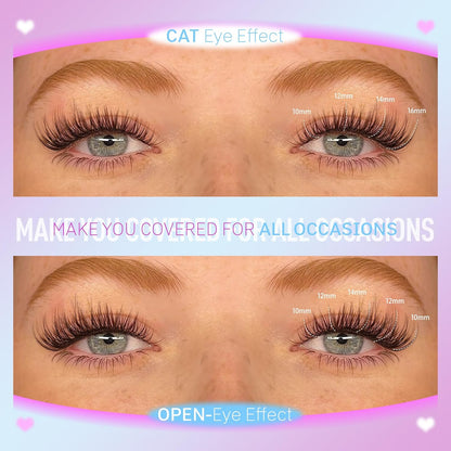 Wispy Lash Clusters Natural Cluster Lashes Extension DIY Natural Eyelash Cluster