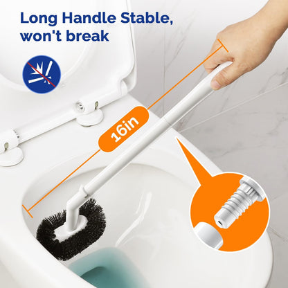 Toilet Plunger Bowl Brush Combo：Heavy Duty Rubber for Drain Clog Remover - Curve