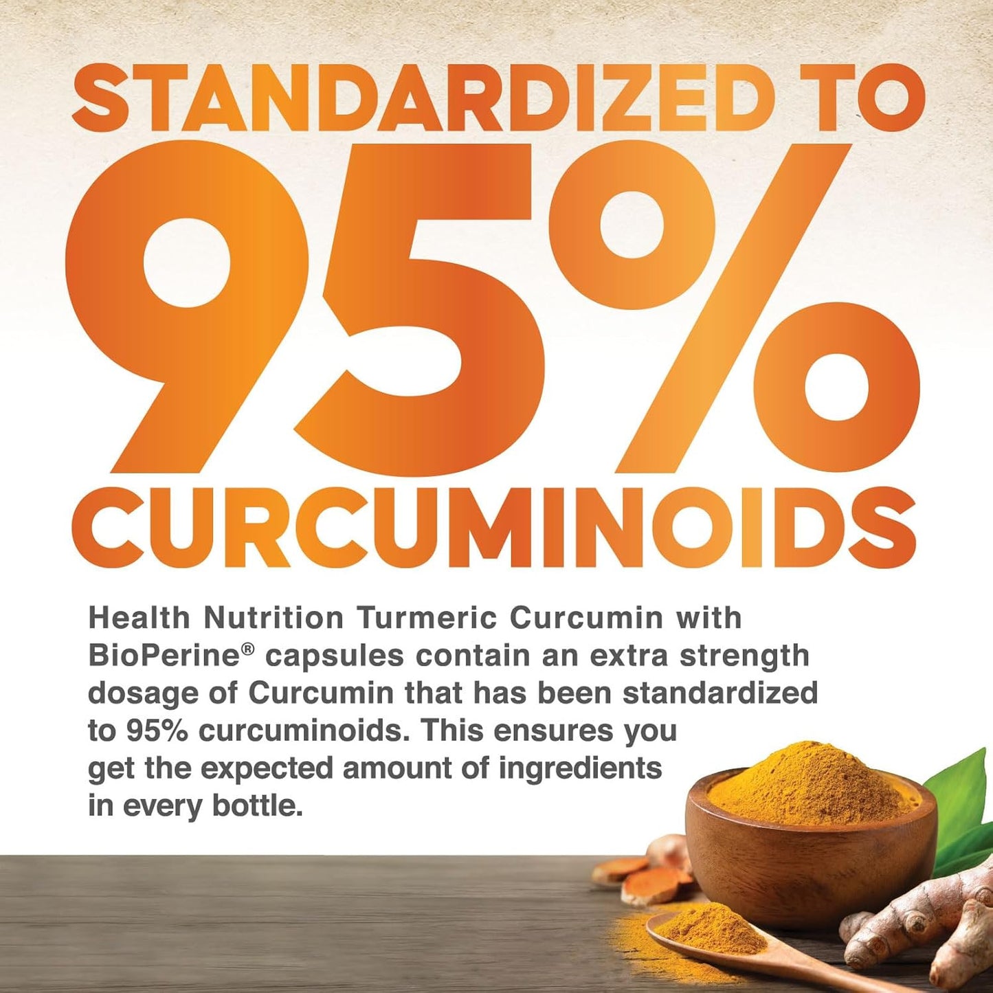 Turmeric Curcumin Supplement 2600Mg - 95% Curcuminoids with Organic Turmeric & B