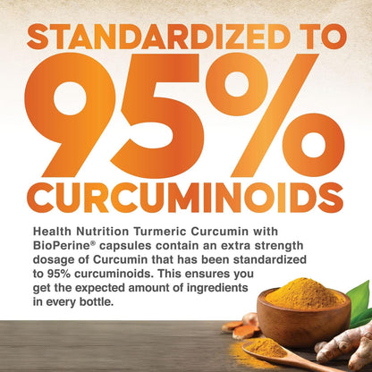 Turmeric Curcumin Supplement 2600Mg - 95% Curcuminoids with Organic Turmeric & B
