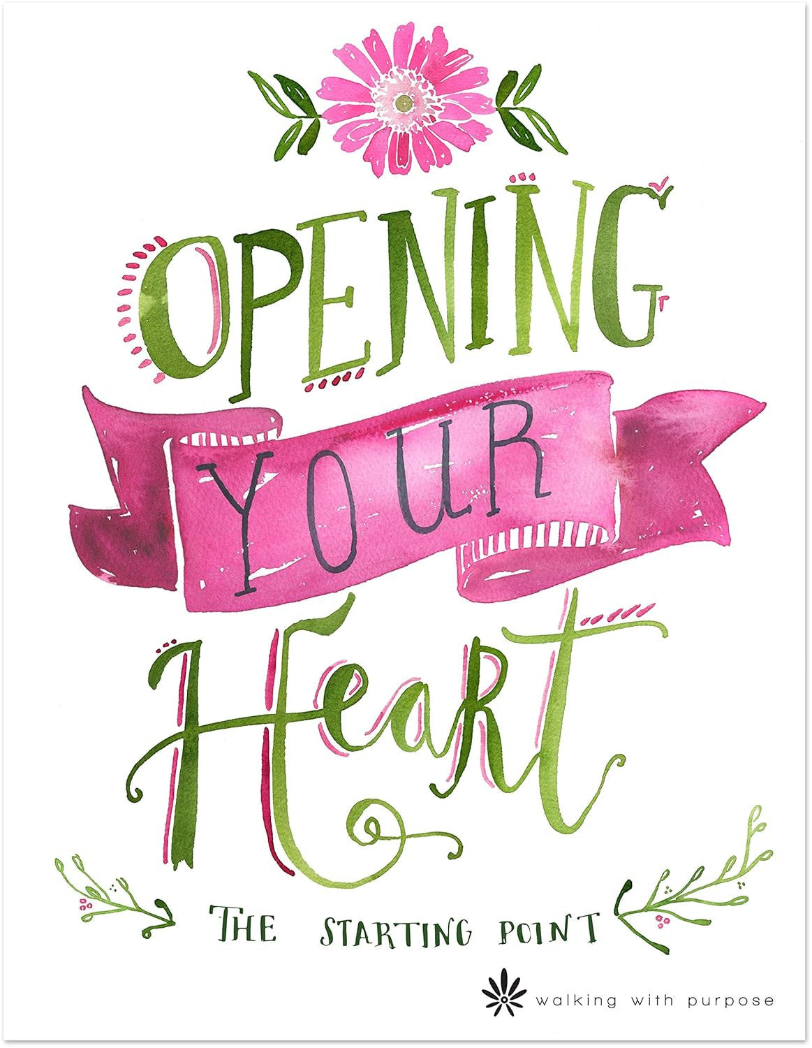 Opening Your Heart: the Starting Point from Walking with Purpose