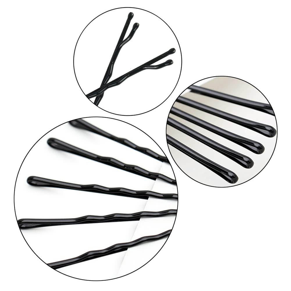 220Pcs Large 2.76-Inch Bobby Pins for Women, Super Grip Black Hair Clips with Bo