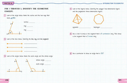 The Big Fat Middle School Math Workbook: 600 Math Practice Exercises (Big Fat No