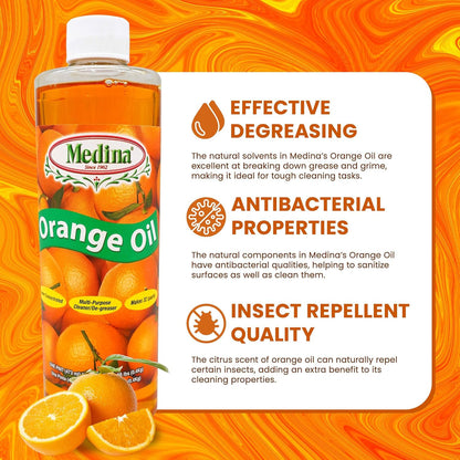 Orange Oil Cleaner & Degreaser Concentrate - All Purpose Orange Oil Cleaner, Cab