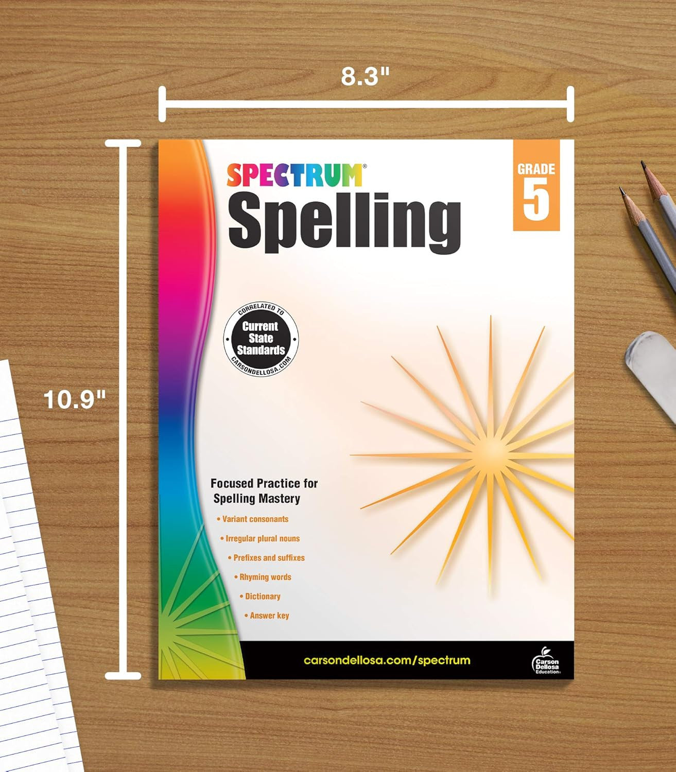 Spectrum Spelling Workbook Grade 5, Ages 10 to 11, 5Th Grade Spelling Workbooks,