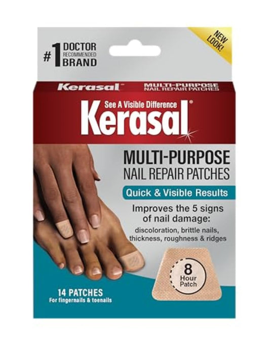 Multi-Purpose Nail Repair Patches - 14 Count - Nail Repair for Damaged Nails, 8-