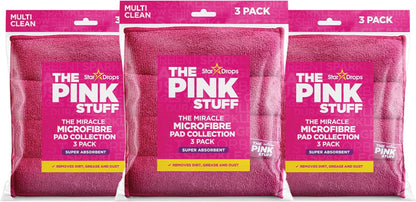the Pink Stuff Miracle Microfibre Pad Collection – Durable, Dual-Sided Scrubbing