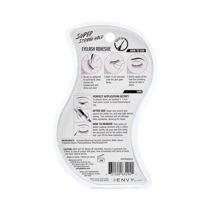 Super Strong Hold Eyelash Adhesive, Waterproof, 48-Hour Long-Lasting Lash Glue,