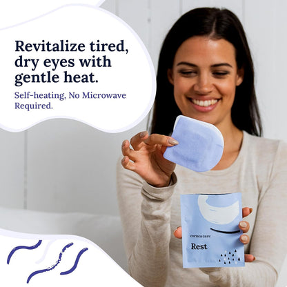 Rest: Self Heating Warm Compress for Dry Eyes | Heated Eye Mask for Fast Relief