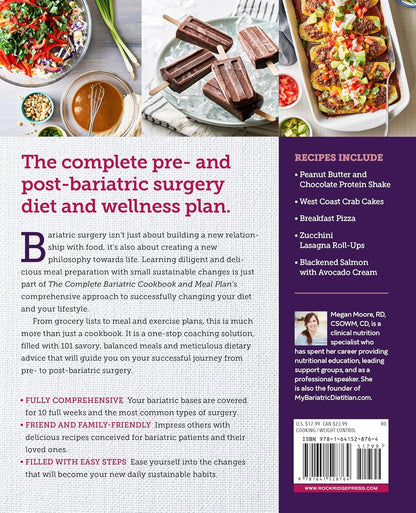 The Complete Bariatric Cookbook and Meal Plan: Recipes and Guidance for Life bef